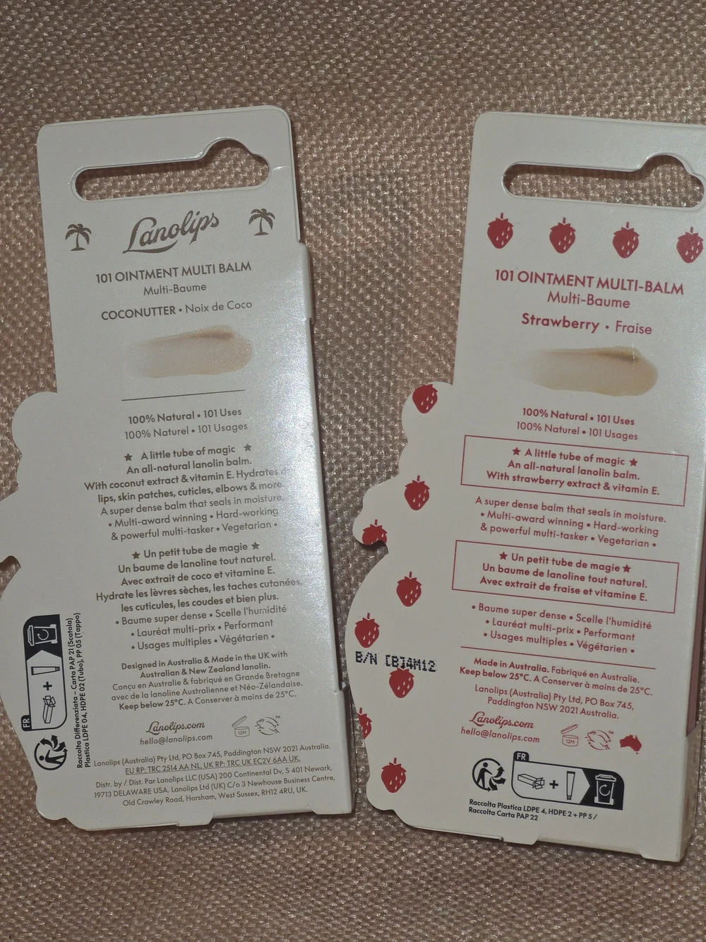 Lanolips 101 Ointment Multi-Balm Duo - Strawberry & Coconutter